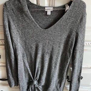 Old Navy Charcoal V-Neck Sweater